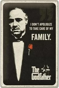 Metalen bord The Godfather - I don't apologize