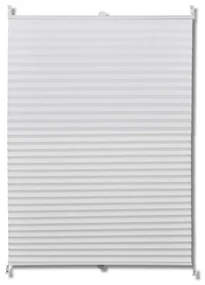 vidaXL Plisséjaloezie 80x125 cm wit
