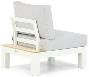 Loungeset 6 personen Aluminium/Teak Wit Lifestyle Garden Furniture Ravalla