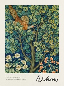 Kunstdruk Cock Pheasant - William Morris, (30 x 40 cm)