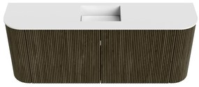 Mondiaz Joya 105cm toiletmeubel ronding links/rechts shadow met wastafel faye midden 1 kraangat talc