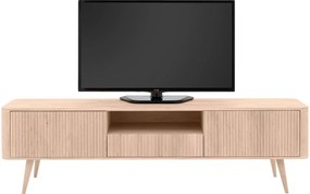 Goossens Tv Meubel Seppe, 2 deuren 1 lade 1 open vak 180 cm breed