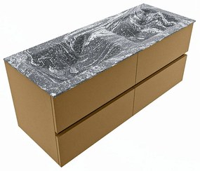 Mondiaz Vica DLux badmeubel 120cm oro 4 lades met wastafel lava dubbel zonder kraangat