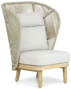 Tuinstoel Eucalyptus hout Naturel teak Coco Napoli