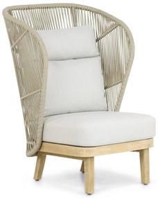 Tuinstoel Eucalyptus hout Naturel teak Coco Napoli