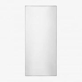Rechthoekige MDF Wandspiegel (60x140 cm) Vuaret Zwart - Sklum