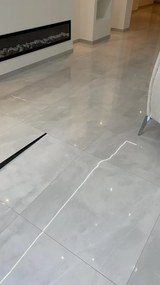 Hoogglans Vloertegel 60x60 Cm Marmerlook Arma Wit Grijs NR44