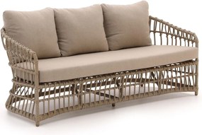Loungebank Tuin Intenso | Wicker (vlechtwerk) | 3 personen | Tuinbank Beige | 178cm | Incl. kussens | Kees Smit Tuinmeubelen