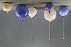 Brokis -   Plafondlamp  Memory Geel glanzend / Zilver  Glas