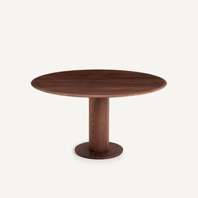 Rond tafelblad in notenhout, ø137 cm, Roundo