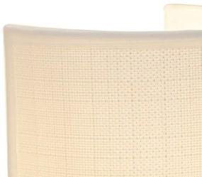 Moderne wandlamp wit - Simple Drum Jute