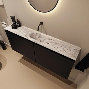 Mondiaz Ture DLux toiletmeubel 120cm urban met wastafel glace midden zonder kraangat