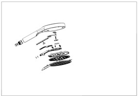 Hotbath Cobber M320 handdouche 13cm wit mat