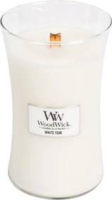 WoodWick geurkaars - Large Hourglass - White Teak