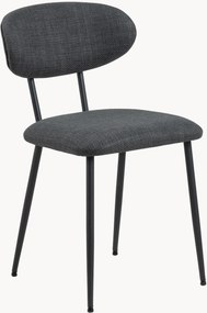 Gestoffeerde eetkamerstoelen Denise, 2 stuks