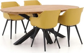 Diningset Hartman | 4 personen | Tuinset teakhout | 5-delig | Kees Smit Tuinmeubelen