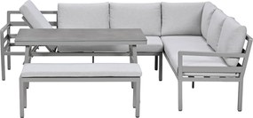 Garden Impressions Markus lounge dining set 4-delig - taupe