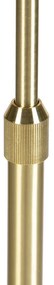 Vloerlamp goud/messing met velours kap taupe 40/40 cm - Parte