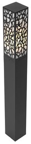 Modern buiten paaltje zwart 90 cm IP44 - Nicole