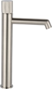 Ben Engraved Cross verhoogde wastafelkraan RVS-look