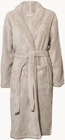 Katoenen unisex badjas Basic met sjaalkraag