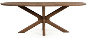Eleonora Tycho Eettafel Kruispoot Bruin 210 - 210 X 110cm.