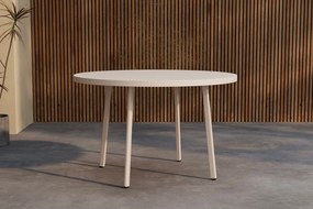 The Outsider tuintafel-cas-rond-beige-aluminium-120cm-the-outsider