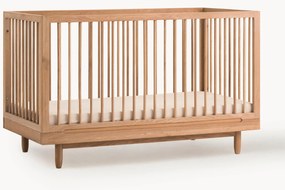 In hoogte verstelbaar babybedje Pure van eikenhout, 70 x 140 cm