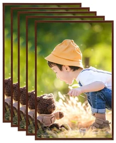 vidaXL Fotolijsten 5 st voor wand of tafel 59,4x84 cm MDF bronskleurig