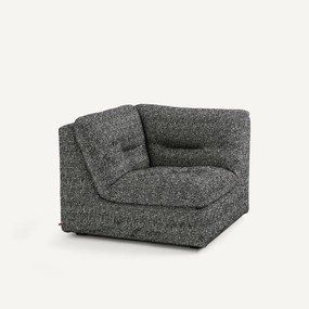 Moduleerbare hoek van 90°, in bouclé stof, GIULIANO