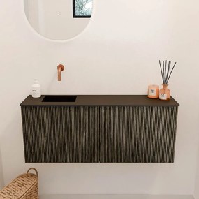 Mondiaz Joya 100cm toiletmeubel shadow met wastafel faye links zonder kraangat urban