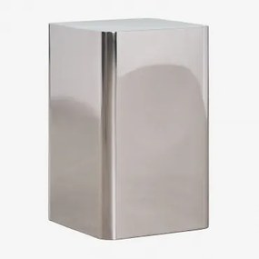 Pack Van 2 Vierkante Nachtkastjes Van Staal Loraq Grijs – Staal & 30 X30 Cm - Sklum