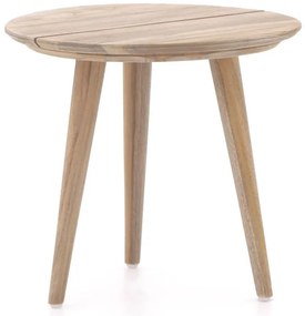 + 10% kassakorting | Bijzettafel tuin ROUGH | Rond | Tuintafel Teakhout | Ø50cm | Kees Smit Tuinmeubelen