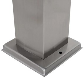 Buitenlamp staal 80 cm met stopcontact IP44 - Malios