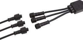 Set van 3 moderne prikspots zwart incl. LED IP44 - Garly Ball