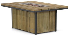 Lifestyle Garden Furniture Seaside Lounge Vuurtafel X Antraciet Aluminium/teak Old Teak Greywash