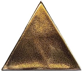 Terre d'Azur Cima wandtegel driehoek 11x13cm brons