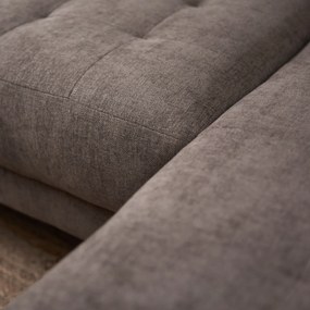 PEPP Interiors Oreo Bruine Bank Hoge Poot Chaislongue Rechts