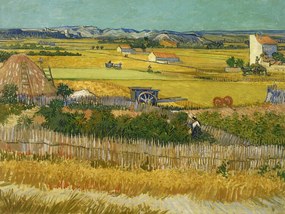 Kunstreproductie The Harvest (Vintage Autumn Landscape) - Vincent van Gogh, (40 x 30 cm)