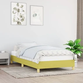 vidaXL Bedframe stof groen 90x190 cm