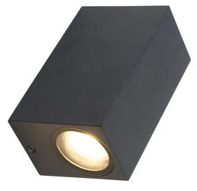 Set van 4 moderne wandlampen zwart 2-lichts IP44 - Baleno