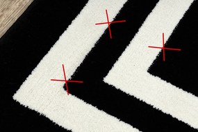 Tapijt HAMPTON Kader zwart - TWEEDE-KLASSE PRODUCT