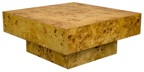 Dutchbone Quinn Vierkante Salontafel Naturel - 90 X 90cm.