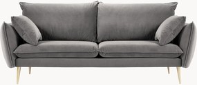 Bank Elio (3-zits) met fluweel effect, B 228 cm
