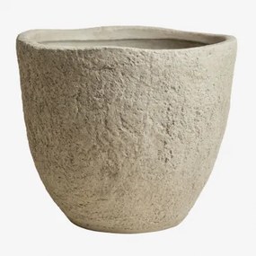 Buitenbloempot Van Cement Nuria Zandbruin & Ø55 Cm - ↑45 Cm - Sklum