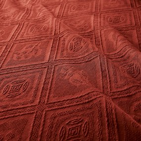 Beddensprei in jacquard katoen, Indo