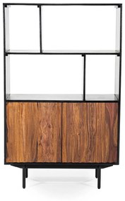 Eleonora Alexander Half-open Kast Sheesham Hout - 93.5x40x150cm.