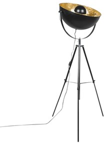 Industriële vloerlamp tripod zwart - Magna 50 Eglip Modern E27 rond Binnenverlichting Lamp
