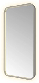 Hotbath &More Soft Square rechthoekige spiegel 50x100cm geborsteld gunmetal PVD