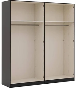 Goossens Kledingkast Easy Storage Ddk, Kledingkast 203 cm breed, 220 cm hoog, 4x draaideur